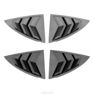 Nakłdka na szybę trójkąt Tesla Y w kolorze czarnym lub karbonowym